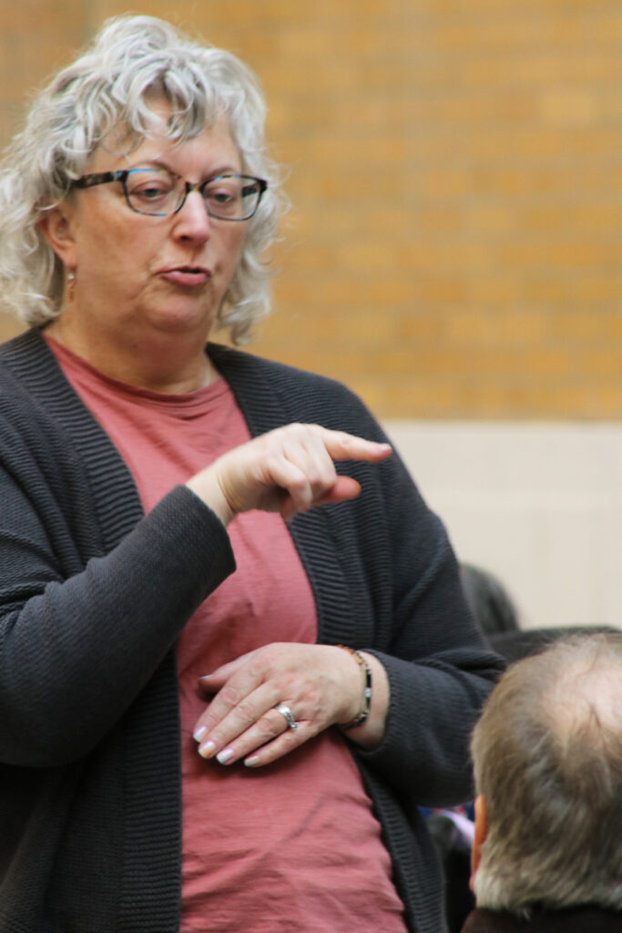 Woman speaking